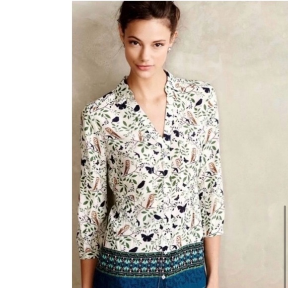 Anthropologie Owl Top - Picture 6 of 6